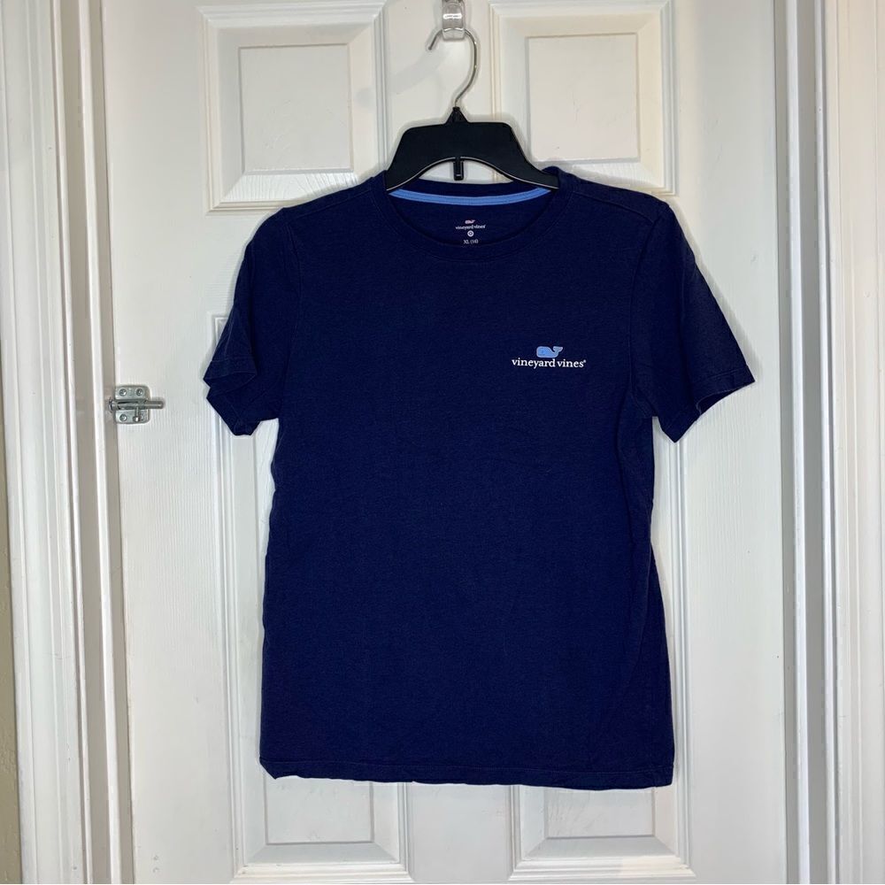 Vineyard Vines Boys Size XL Tee Navy Blue